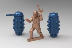 Laser Squad Sterner Regnix's Guard Droid / Robot - 28mm Miniature