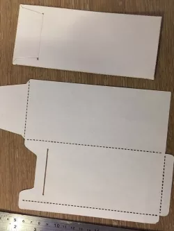 LaserCut vertical envelope