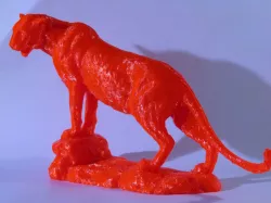 Leopard made with photogrammetry