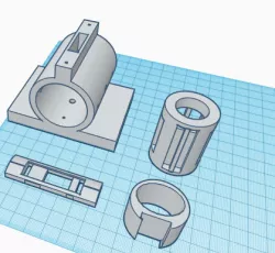 Lightsaber Chassis OLED holder and Drill jig for MHSV1 size