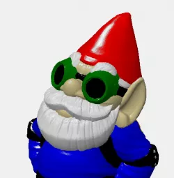MakerBot Gnome - stl color red/blue