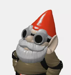 MakerBot Gnome - stl color red/green