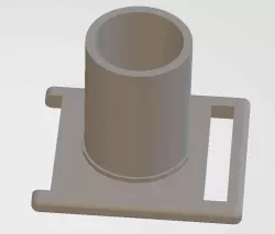 Microsoft LifeCam Cinema on light stand with 1/4" spigot