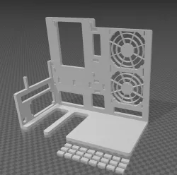 Mini-ITX Open-Frame SFF PC CASE with 240mm rad support