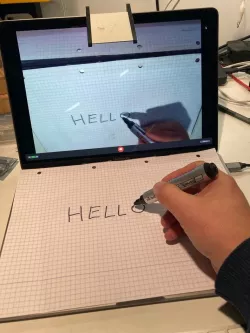Mirrorholder to use webcam als teaching device