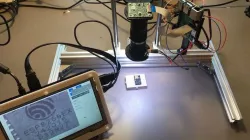 Motorized microscope with Raspberry Pi HQ camera and HTML interface
