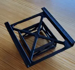 Mount for holding a folding cellphone stand on top of a Total Gym 1000