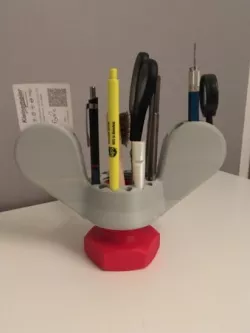 Penholder / Deskorganizer for Pencils / Screw and Wing Nut