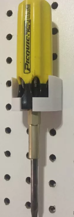 PicQuic screwdriver pegboard mount