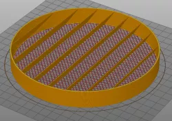 Pipe vent with fins and grid