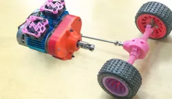 RC GearBox Double  motor 550 gear metal