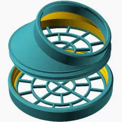 Respirator Outward Filter (parametric)