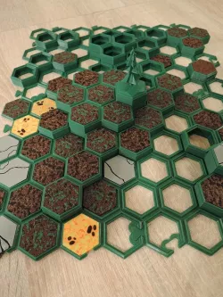 Scenic 3D Hex terrain for MagHex terrain tiles