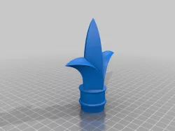 Short Finial Lily for PVC Halloween Fence