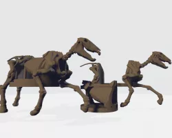 Skeleton Horse Mount + Hole FIll