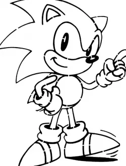 Sonic the Hedgehog stencil 3