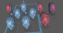 Space Lions Heads