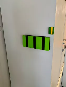 Spring loaded Coat hook rail | Garderobenleiste