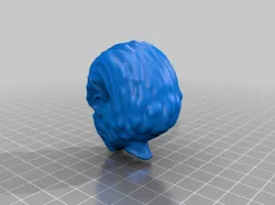 Star Trek TOS Tellarite Head Sculpt (with sculpted hair/fur) for 1:6 scale action figure