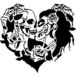 Sugar Skull stencil