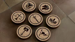 Tellstones - King's Gambit Playset, Laser Cut