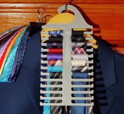 Tie Rack - Durable Low Profile Hanger (Holds 26 Ties) 