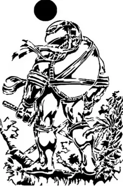 TMNT Leonardo stencil