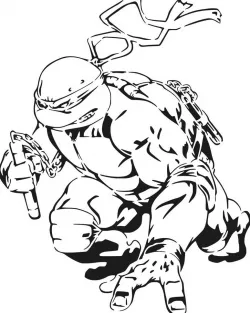 TMNT Michelangelo stencil