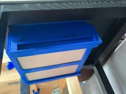 Under desk drawer - no supports
