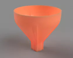 Vented funnel (vase mode)