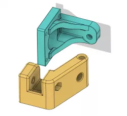 Wanhao i3 Plus Y Axis Stiffening Brackets -  Pulley and Stepper Motor Mounts