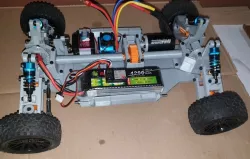4WD RC car with printable differential