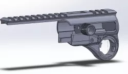 Action Army AAP01 (airsoft) MP40 folding stock adapter