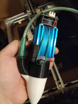 Air assist laser eleksmaker