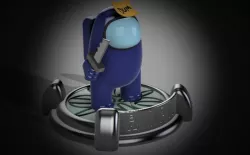 Among Us Figure and Med Bay base