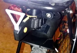 Bicycle Rear Back LED Light Seatpost - Back Rack Adapter