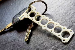 BMW M50 M52 style head gasket key chain / Zylinderkopfdichtung Schlüsselanhänger