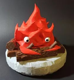 Calcifer (scaled Calcifer and stone piece for OG models)