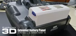 Extended battery panel for Turnigy 9X and Flysky 9X
