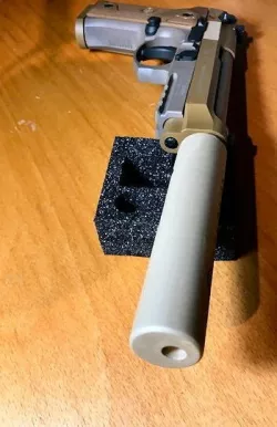 Fake / Mock Suppressor / Silencer for Umarex Beretta M9A3 BB Air Pistol