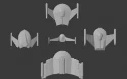 FASA TOS era Romulans: Star Trek starship parts kit expansion #7
