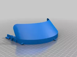 Flip Up Visor modification for DtM 3.1 Face Shield