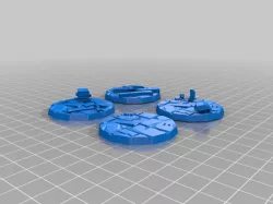 Four Mini Bases - Dungeon Theme