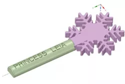 Frozen Snowflake Wand - Customizable