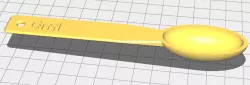 hemi-spherical / ovaloid measuring spoon - parametric