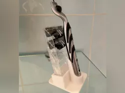 Holder for razor and razor blades