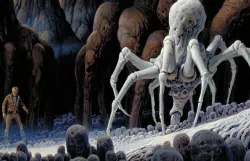 Knobby White Spider from the Star Wars Expanded Universe and The Mandalorian.