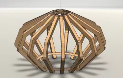 Lamp shade 40mm CNC or 3D printed
