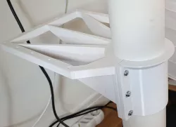 Leg attached shelf for IKEA BEKANT adjustable hight desk