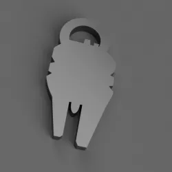 Millenium falcon keychain